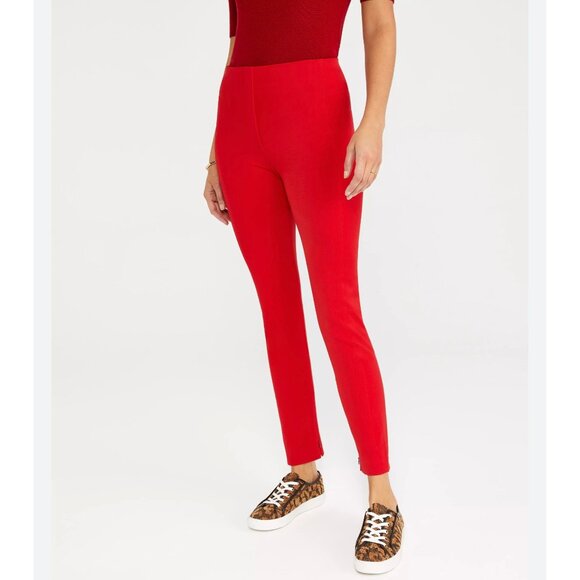 Ann Taylor Audrey Pant in Bi-Stretch Size 4 Red Pants Women's - Picture 1 of 6